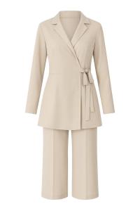 Брючный костюм MODAMIHRAM, светло-бежевый