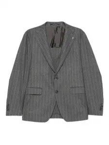 Костюм в тонкую полоску TAGLIATORE, серый