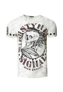 Футболка со стильным принтом черепа RUSTY NEAL