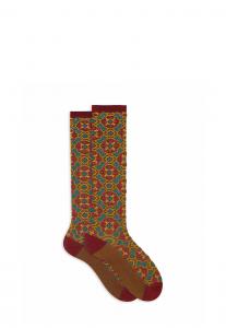 Носки Gallo LUNGHE FANTASIA PIASTRELLA, Dark Red