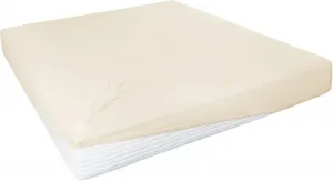 Простыня Primera "тонкий джерси с эластаном", изготовлена ​​из 95 % чесаного хлопка и 5 % эластана 140-160х200-220 см, 1 шт., цвет ecru