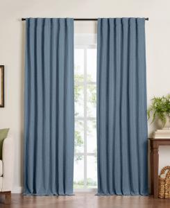 Штора Harrow Solid Blackout Window Curtain Panel Elrene Home Fashions, Blue, 52x84