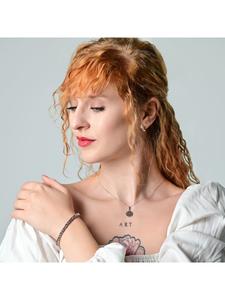 Adeliás Кулон унисекс - кулон в виде монеты из нержавеющей стали серебристого цвета