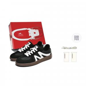 Lanza Армейские кроссовки Unisex Low Top Ярко-красный/Хепберн Блэк/Прусский синий - Хепберн Блэк [Подарочный набор], цвет Hepburn Black[Gift Box Set]