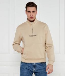 Толстовка Guess Jeans Regular Fit с застежкой-молнией, бежевый