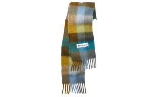 Acne Studios Шарфы из альпаки Unisex Olive Green