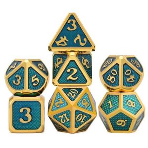 Набор кубиков Monster from the Deep RPG из 7 металлических кубиков RGFK