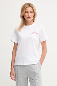 Хлопковая футболка Calvin Klein Jeans, белый
