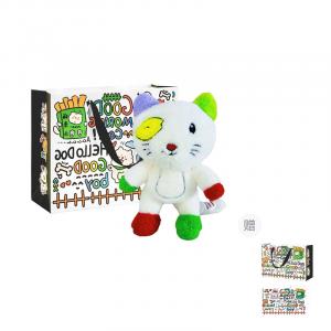 Плюшевая игрушка Little Monster Big Ears кошка котенок кукла плюшевая кукла высота 30см LALABABY