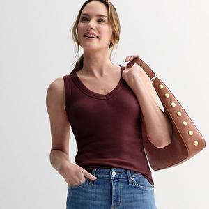 Женский майка-борцовка с V-образным вырезом Sonoma Goods For Life, Proteus Plum