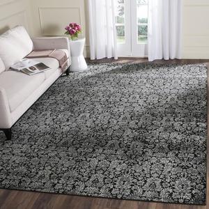 Ковер SAFAVIEH, 204 x 280 см, Vintage Collection Black / Light Grey VTG437P в восточном традиционном стиле с эффектом потертости