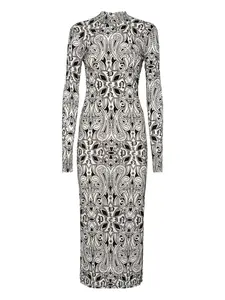 Платье миди Gothic Plein Philipp Plein, черный