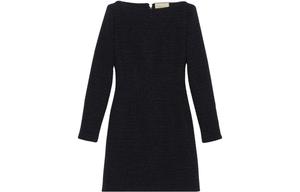 Платье Gucci с длинными рукавами, черный