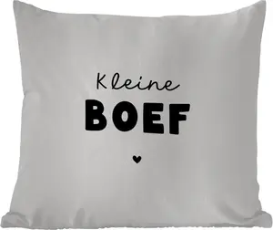 Подушка для улицы - Детская - Цитаты - Маленький шалун - Пословицы - 40 x 40 см - Водонепроницаемая - Подушка для отдыха - Подушка - Для интерьера - Подушка с рисунком MuchoWow