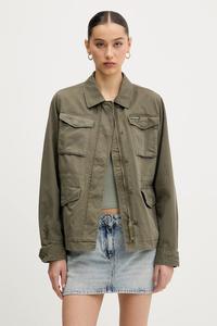 Хлопковая куртка Superdry, зеленый