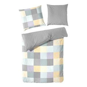 Постельное белье Hahn Haustextilien GmbH Pixelkaro, 155x0,5x220 см цвет blau; gelb; grau; lila