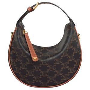 CELINE Коричневая женская сумка из коровьей кожи