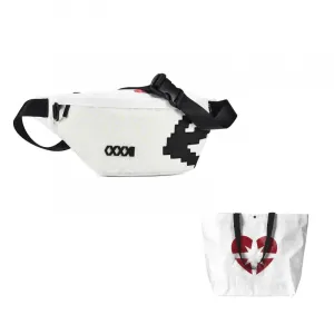 COEXISTENCE Полиэстеровая сумка-слинг, через плечо, поясная сумка Regular Unisex белая