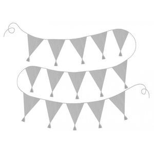 Декоративная гирлянда серого цвета Джабадабадо JaBaDaBaDo