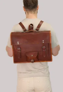 Рюкзак cairo Gusti Leder, Rotbraun