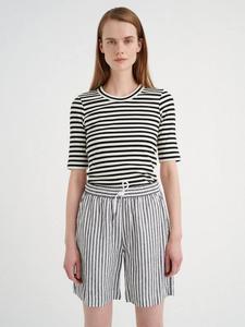 Футболка Dagna Rib InWear, Black/Whisper White