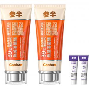 Canban Зубная паста Thermolysin 39°C: удаление пятен с зубов, освежение дыхания, очищение десен, отбеливание, 100 г