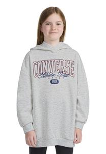 Худи Converse BOYFRIEND HOODIE, Birch Heather/Sporty Berry/Off-White