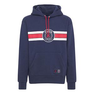 Толстовка Men's Air Jordan Paris Saint-Germain Team Logo Printing Sports Blue, синий