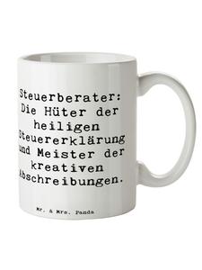 Кружка с надписью Герои налоговых консультантов белого цвета Mr. & Mrs. Panda