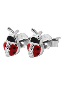 Adeliás Серьги для девочек - серьги-гвоздики из серебра 925 пробы с кубическим цирконием в серебряной оправе