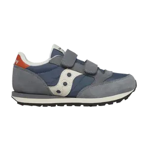 Кроссовки Jazz Hook & Loop Big Kid, цвет Grey Blue Orange