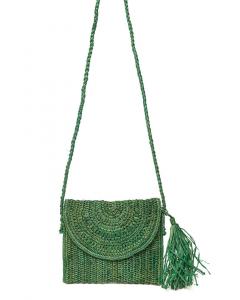 Сумка через плечо Mar Y Sol Naomi из рафии, зеленый