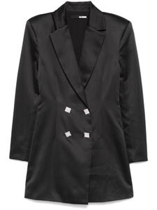 Атласное мини-платье ROTATE BIRGER CHRISTENSEN, черный