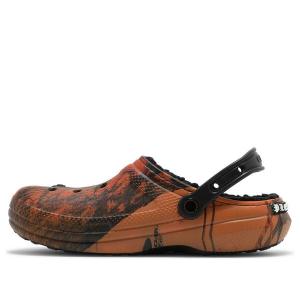 Кроссовки pleasures x dylan clog 'orange camo' Crocs, оранжевый