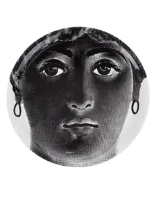 Поднос с принтом, 60 см, Fornasetti, черный