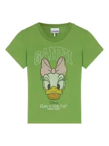 Футболка с принтом из коллаборации с Disney Ganni, зеленый