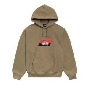 Худи Stussy Double Stripe Embroidered Hoodie 'Army'