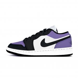 Детские баскетбольные кроссовки Air 1 с амортизацией, износостойкие, низкие, для подростков Jordan, черный