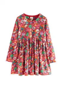 Платье-Джерси с длинными рукавами, прямого кроя Next, Red Christmas Character