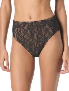 Женские кружевные трусики с высокой талией от Michael Kors, Black