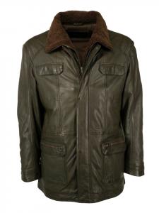 Кожаная куртка JCC Ledermantel 41607, оливковый