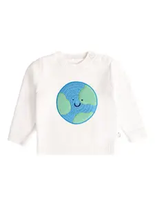 Джемпер с вышивкой Stella McCartney Kids, белый