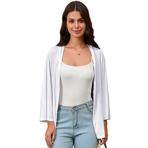 Женский легкий кардиган с длинным рукавом и свободным кроем Seoria, White