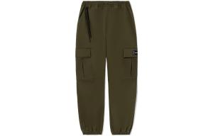 Брюки-карго для скейтборда мужские оливково-зеленые Lining, оливково-зеленый