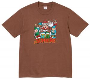 Футболка Supreme Naughty Tee, коричневый