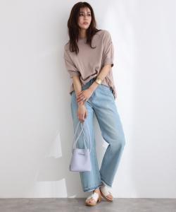 Полуширокие брюки в винтажном стиле с карманами Pourvous, цвет Light Blue