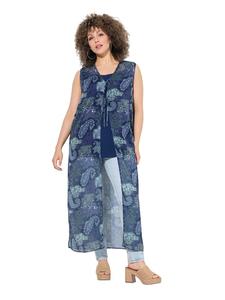 Ulla Popken Длинная туника темно-синего цвета