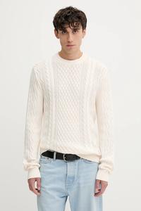 Хлопковый свитер Tommy Jeans, бежевый