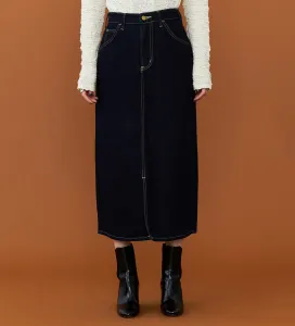 Обновленная джинсовая юбка Lee BABE средней длины из эластичного денима [доступна в широком диапазоне размеров XS-XL]