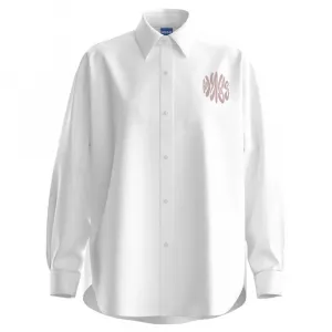 HUGO Elisana 10266893 Синяя рубашка, белый